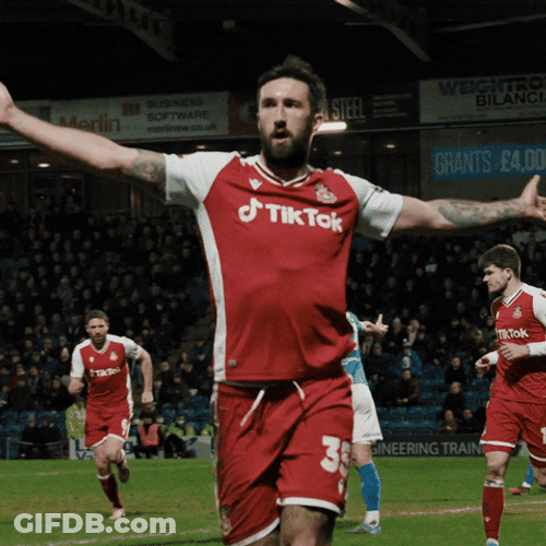 Wrexham Ollie Palmer Arms Wide GIF