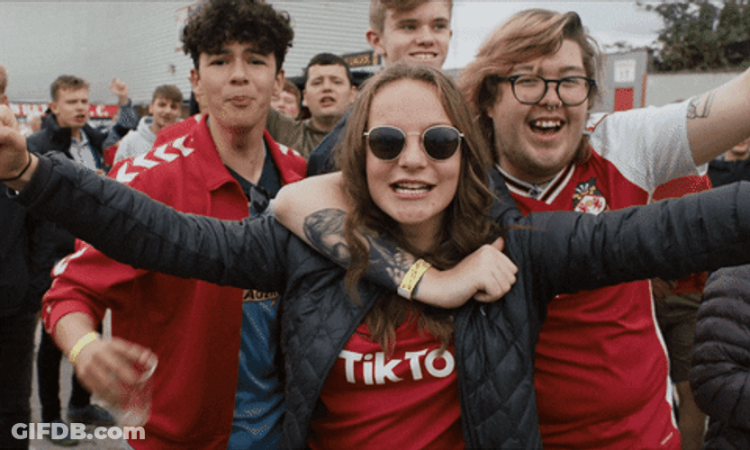 Wrexham Super Fans Scream GIF