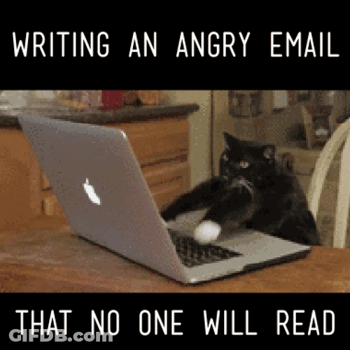 Writing An Angry Email GIF