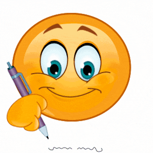 Writing Emoji GIF