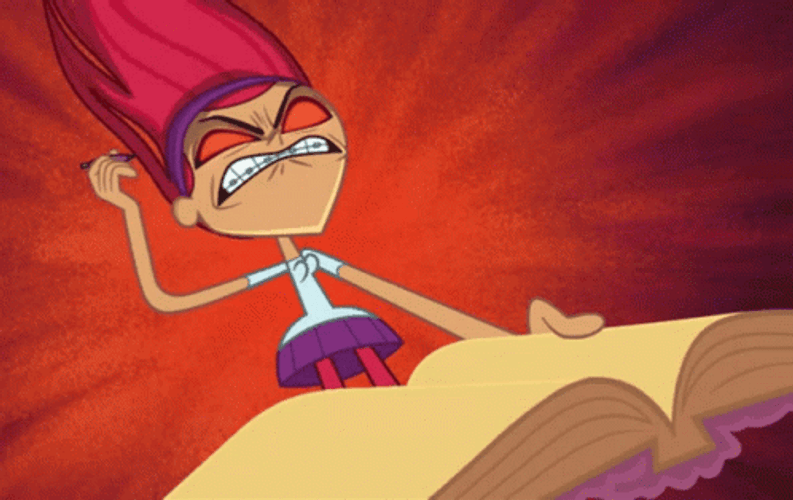 Writing Fire Trina Riffin Grojband GIF