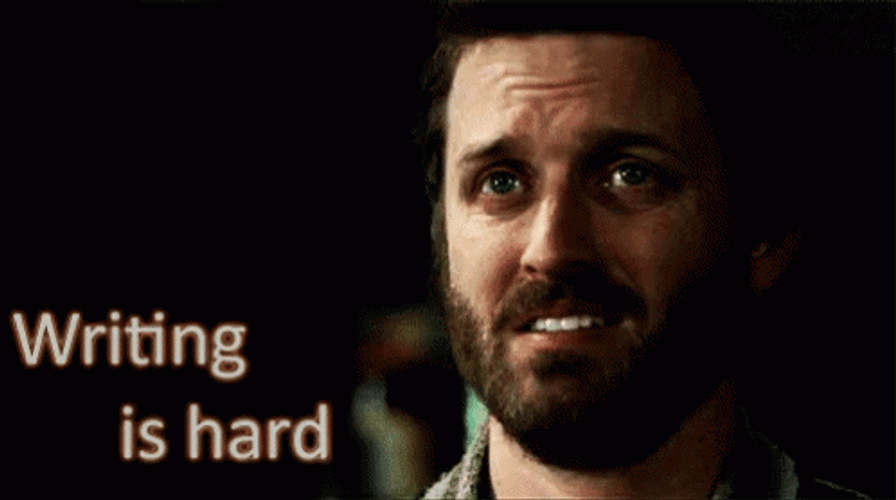 Writing Is Hard GIF