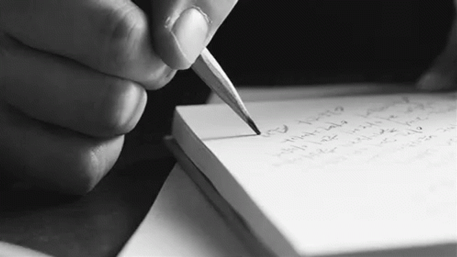 Writing With A Pencil GIF