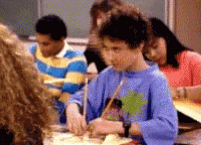 Writing With Two Pencil GIF