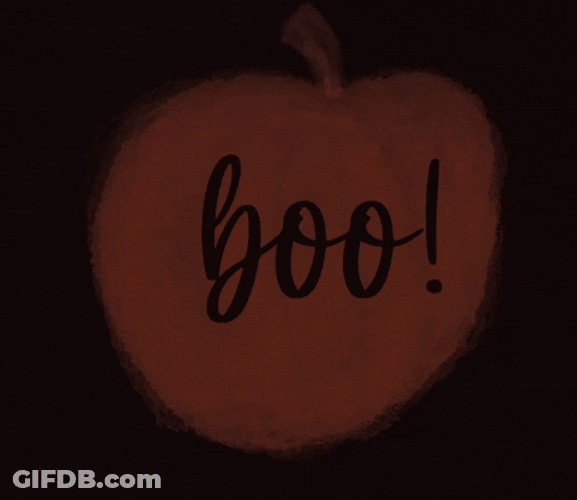 Written Booo In Animated Apple GIF
