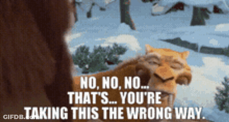Wrong Way Ice Age Diego GIF