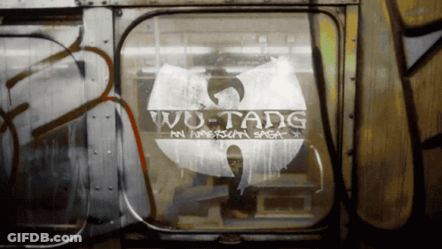 Wu-Tang Logo Painted On Vehicle GIF