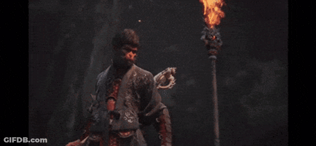 Wukong Black Myth Fire GIF