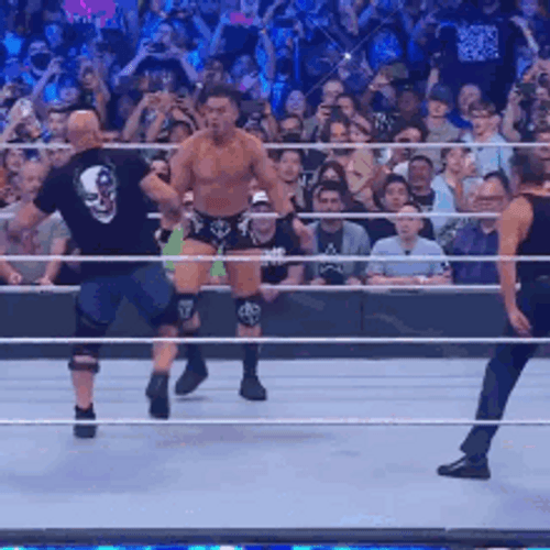 WWE Austin Theory Back Flip GIF