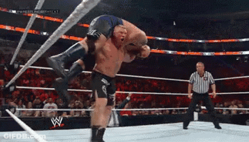 WWE Brock Lesnar Body Slam GIF