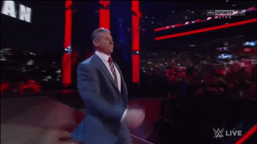WWE CEO Vince Mcmahon Entrance Odd Walk GIF