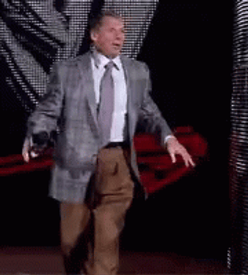 WWE CEO VInce Mcmahon Walk Cheerfully GIF