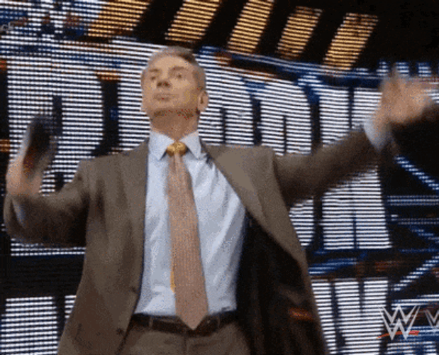 WWE Chairman Vince Mcmahon Walk Hand Gesture GIF