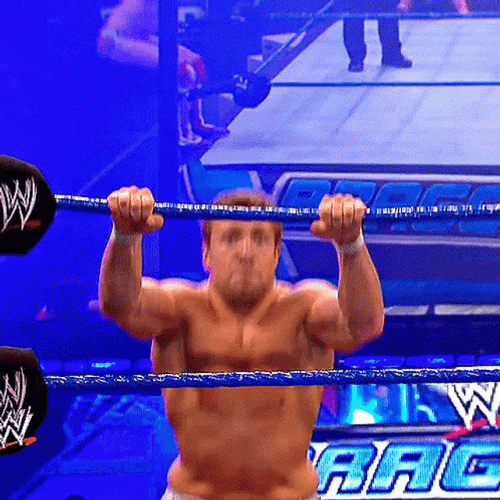WWE Drop Kick From The Rope GIF