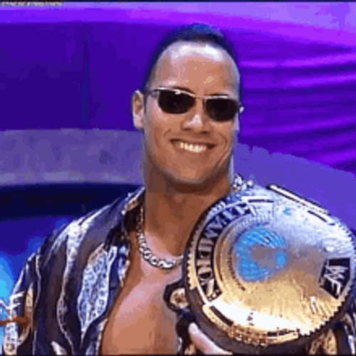 WWE Dwayne Johnson Smile GIF