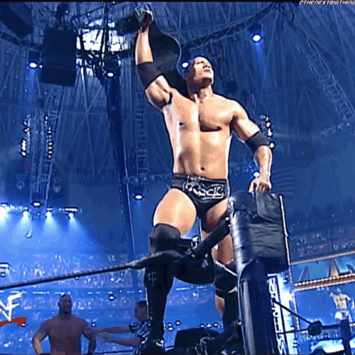 WWE Dwayne Wrestling Champion GIF