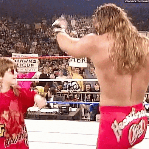 WWE Shawn Michaels Funny Dance GIF