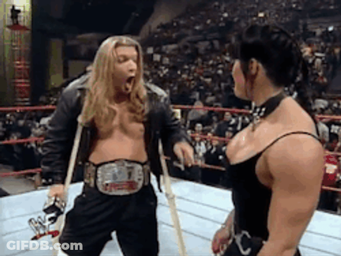 WWE Shawn Michaels Victory Interview GIF