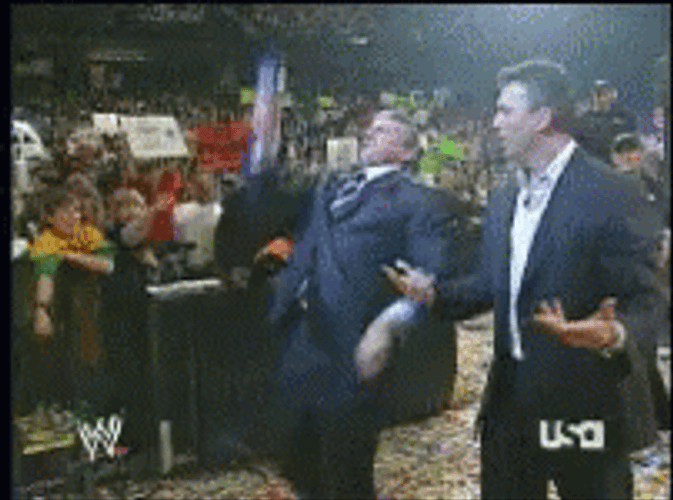 WWE Vince Mcmahon Arrogant Walk GIF
