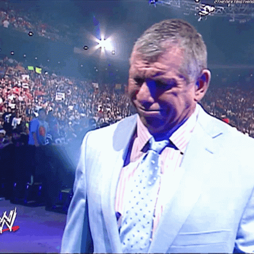 WWE Vince Mcmahon Sad Face Walk GIF
