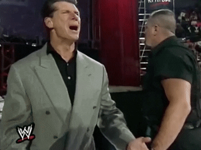 WWE Vince Mcmahon Walk Can't Believe GIF