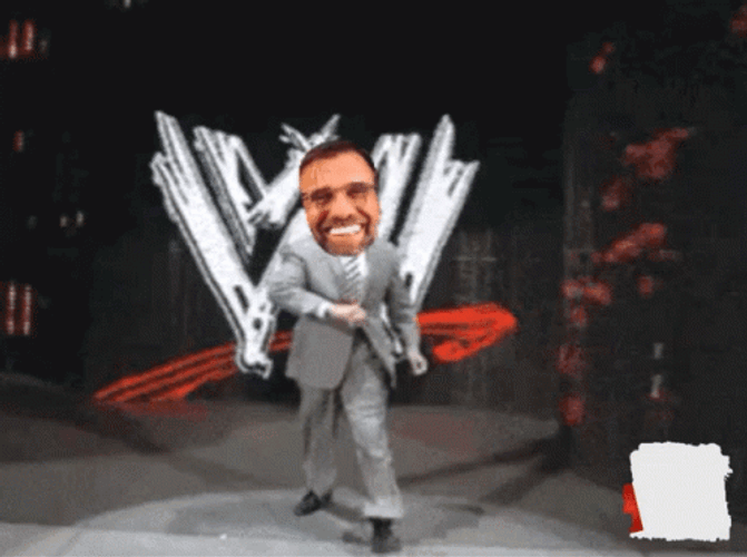 WWE Vince Mcmahon Walk Face Swapped GIF