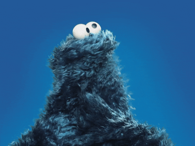 Wya Cookie Monster Muppet GIF