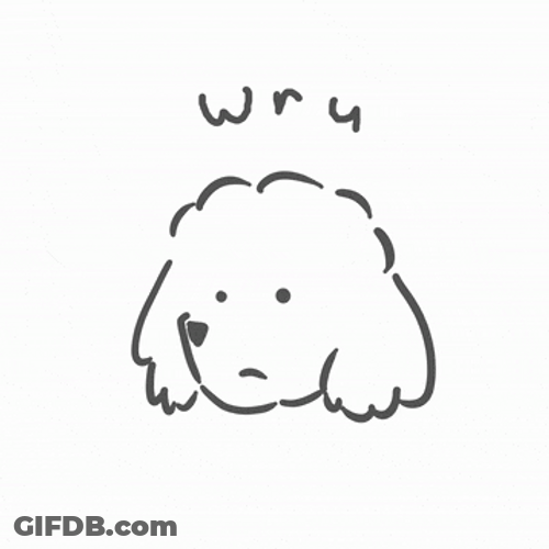 Wya Cute Dog Head GIF