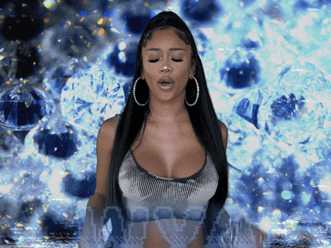 Wya Saweetie Featuring Blue Diamonds GIF