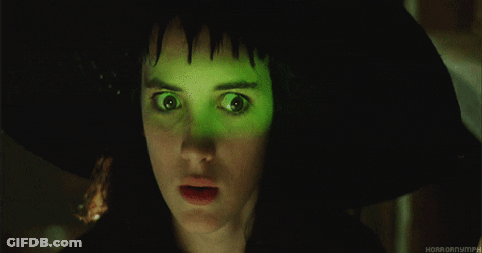 Wynona Ryder Illuminating Sage Green Light GIF