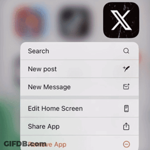 X App On Screen GIF