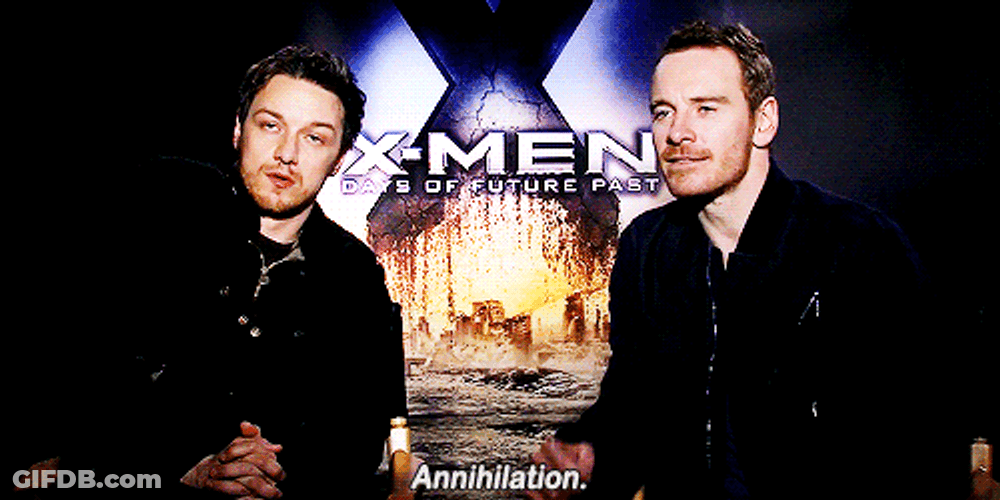 X-Men Funny Interview Michael Fassbender GIF