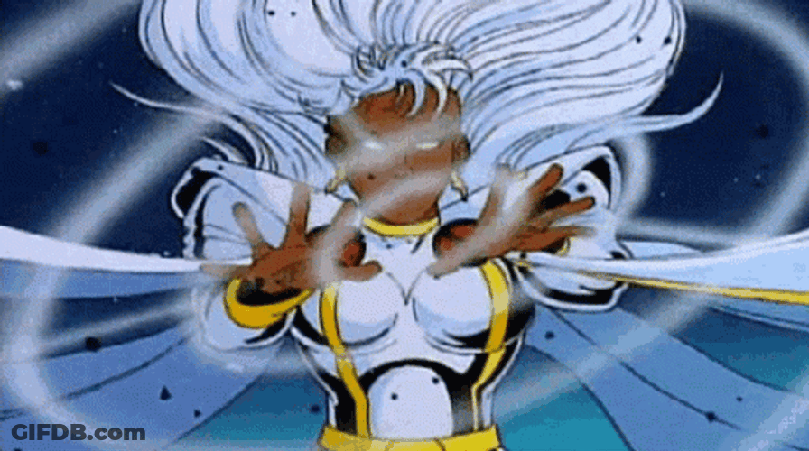 X-Men Mutants Cartoon Storm GIF