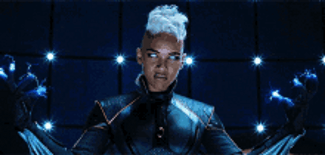 X-Men Storm Fighting Pose GIF