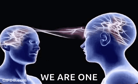 X-Ray Of Man's Head With Light Coming Out GIF