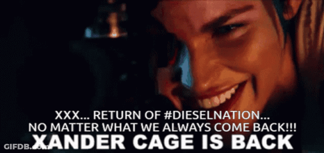Xander Cage Return GIF