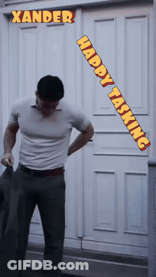Xander Happy Tasking GIF