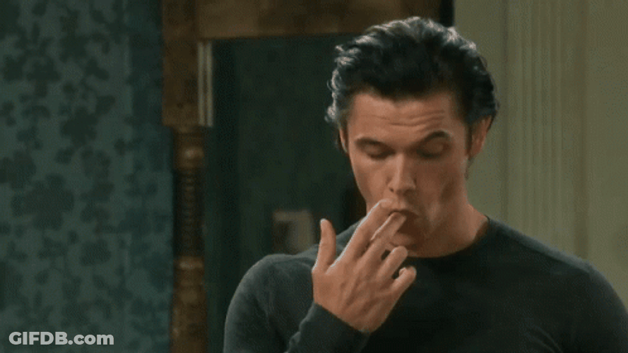 Xander Kiriakis Finger Eating GIF