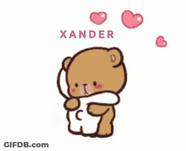 Xander Mocha And Milk Bear Hug GIF
