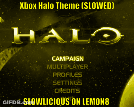 Xbox Halo Theme Slowed Campaign Multiplayer Settings Credits GIF