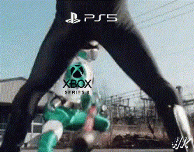 Xbox PS5 Power Rangers Meme GIF