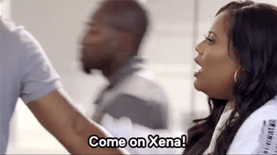 Xena Warrior Princess Fighting Karate Chop GIF