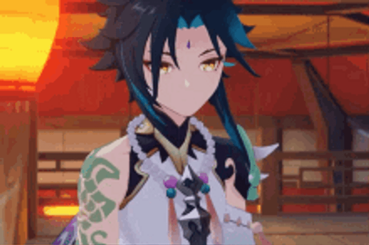 Xiao Bowing Head GIF