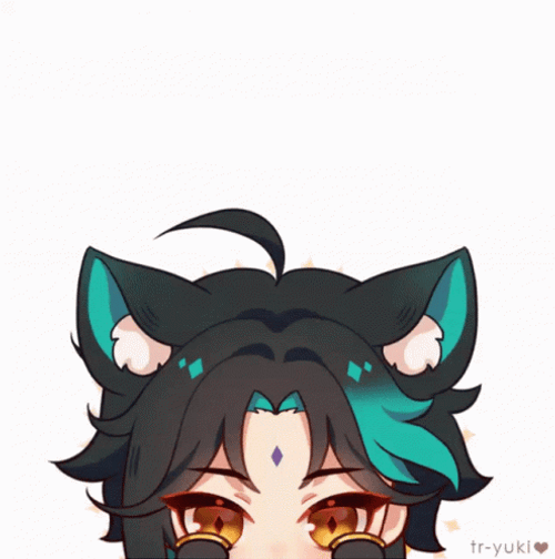 Xiao Chibi With Tail GIF