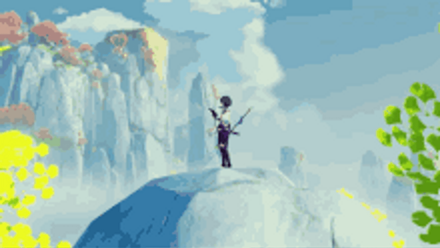 Xiao On A Peak GIF