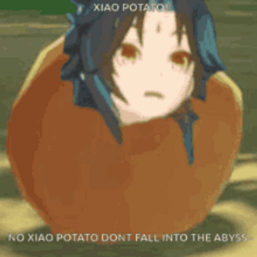 Xiao Potato Falling GIF