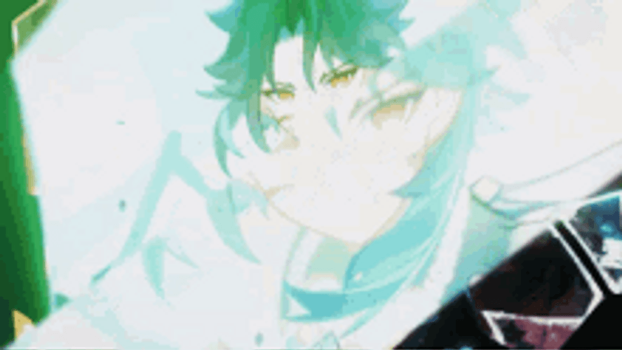 Xiao Reflected On A Crystal GIF