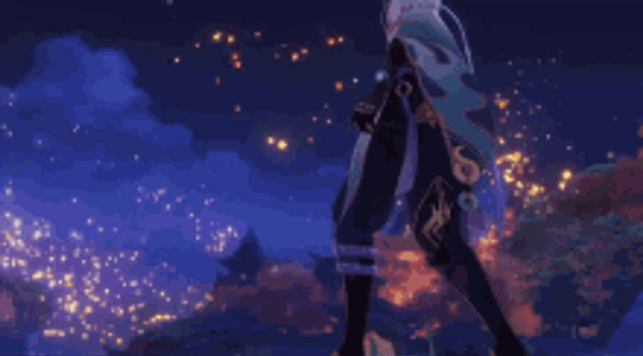 Xiao Watching Lanterns GIF