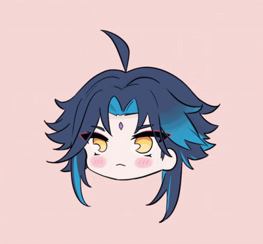 Xiao With A Standing Strand Of Hair GIF