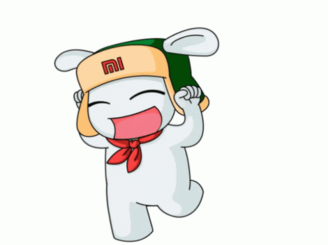 Xiaomi Mascot Celebrating GIF